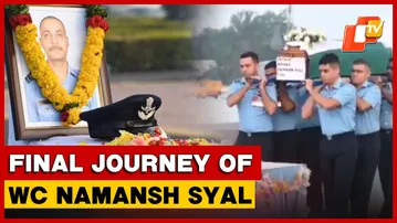 Mortal Remains Of Wing Commander Namansh Syal Arrive At Sulur Air Base