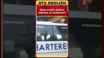 Team South Africa Arrives At Barsapara Cricket Stadium For 2nd Test Match Against India