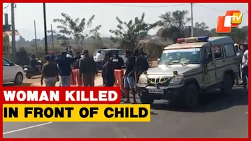 Woman Dies In Front Of Child In Road Accident In Bhubaneswar