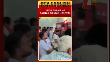 Man Climbs Onto Roof Of Sanjay Gandhi Hospital In Mangolpuri