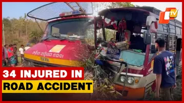 Passenger Bus Skids Off Road In Gajapati; 34 Injured