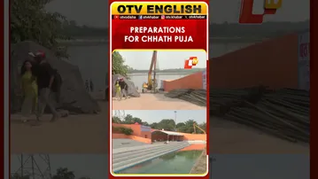 Preparations In Its Final Stages At ITO Yamuna Ghat For Chhath Festival