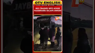 Bus Crashes Into House On NH-57 In Boudh, Over 30 Passengers Escape Unhurt | Odisha