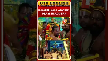 Namperumal Adorns Pearl Headgear For Rappathu Festival