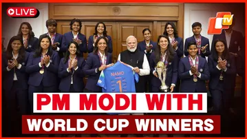 🔴Live | PM Modi Meets Victorious Indian Women's Cricket Team