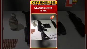 Weapons Seized During Joint Operation By Police & Indian Army In The Neeriyan Forest Along LoC
