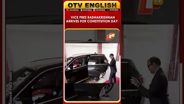 VP CP Radhakrishnan Arrives At Parliament To Participate In 75th Constitution Day Program