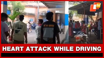 Man Dies Of Heart Attack While Driving, Narrow Escape For Mother & Daughter Seated In Back Seat