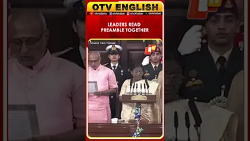 President Murmu Leads Top Leaders & Parliamentarians In Reading Preamble On Constitution Day