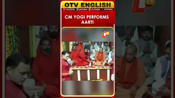 Uttar Pradesh CM Yogi Adityanath Performs 'Aarti' At Temple