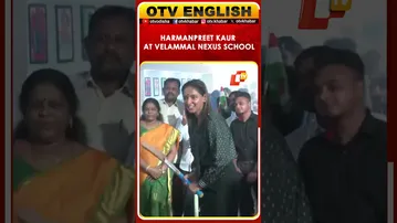Harmanpreet Kaur Arrives At Velammal Nexus School In Chennai For Felicitation