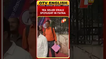 Patna Tea Seller Stands Out With Distinctive Haircut Amid NDA Ceremony Crowd