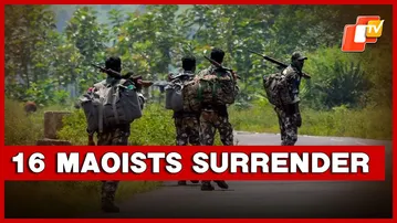 Maoist Bastions Crumble, 16 Rebels Surrender Near Odisha Border