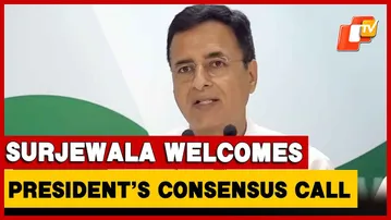 Congress MP Surjewala Welcomes President's Call For Consensus In Delhi