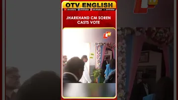 Jharkhand CM Hemant Soren Casts Vote In Ranchi For Jharkhand Municipal Elections | OTV