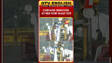 Curtains Put Up At Red Fort Blast Spot Are Being Taken Down