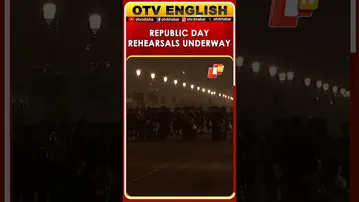 Republic Day Rehearsals Underway At Kartavya Path In Delhi