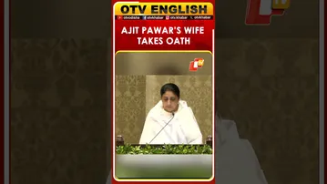 NCP Leader Sunetra Pawar Sworn In As Maharashtra Deputy CM