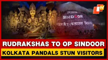 Kolkata’s Durga Puja Pandals Blend Myth, Valour, And Devotion