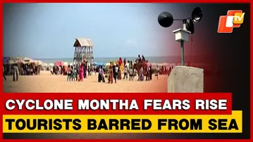 Puri Administration Enforces Ban On Entry To Beach Amid Cyclone Montha Threat