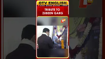 Delhi: Union Minister Sarbananda Sonowal pays tribute to singer Zubeen Garg on birth anniversary