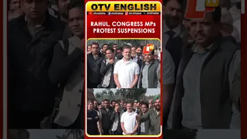 Delhi: Congress MPs Protest Suspensions & India-US Deal