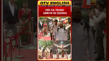 Indian And South African Cricket Teams Arrive Hotel Bhubaneswar