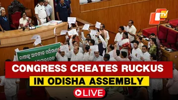 🔴LIVE | Ruckus In Odisha Assembly As Congress Members Storm Well, Raise Slogans