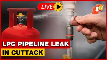 🔴LPG Pipeline Ruptures In Cuttack, Fire Services Deployed