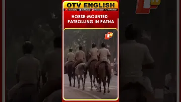 Bihar Election Results: Horse-Mounted Police Personnel Carry Out Patrolling As Vote Counting Begins
