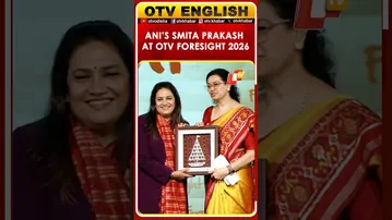 OTV MD Jagi Mangat Panda Felicitates ANI Editor-In-Chief Smita Prakash