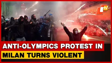 Anti-Olympics Protest In Milan Turns Violent
