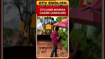 Severe Cyclone Montha: Houses Damaged, Landslides Hit Gajapati And Mohana