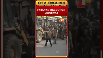 Uttar Pradesh: Demolition Drive In Varanasi For Road Widening Project