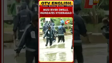 Water From Musi River Floods MGBS Bus Stand, Rescue Teams In Action