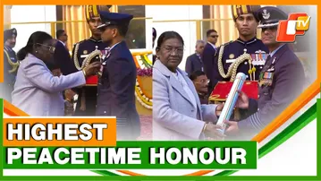 President Murmu Confers Ashok Chakra On Group Captain Shubhanshu Shukla