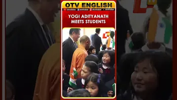 UP CM Yogi Adityanath Interacts With Yamanashi Students