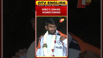 U-19 World Cup Hero Aaron George Gets Grand Welcome In Telangana