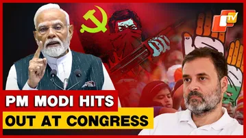 PM Modi Criticises Congress, Says ‘Muslim League Maowadi Congress’ Threatening National Unity