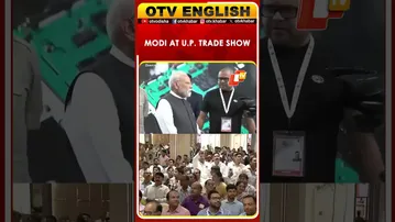 PM Modi Arrives At UPITS-2025 In Greater Noida To Inaugurate Trade Show