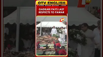 Nitin Gadkari Pays Last Respects To Maharashtra Deputy CM Ajit Pawar