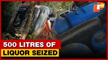 Car Carrying 500L Of Illicit Liquor Crashes While Fleeing From Excise Officials | OTV