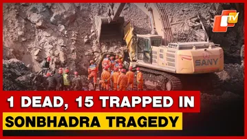 1 Dead, 15 Trapped In Sonbhadra Stone Mine Collapse Tragedy; Massive Rescue Ops Underway
