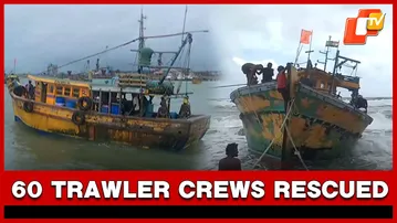 Cyclone Montha: 60 Trawler Crews, 10 Fishermen From Andhra Rescued In Odisha | OTV