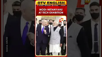 PM Modi, PM Netanyahu At Tech Exhibition In Jerusalem, Israel