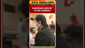 Ollywood Actor Babushan Mohanty Arrives To Bid Farewell To Composer Abhijit Majumdar