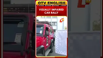 Ahmedabad Hosts Visually Impaired Car Rally Flagged By GS Malik