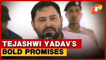 Mahagathbandhan’s CM Face Tejashwi Yadav Unveils Key Promises
