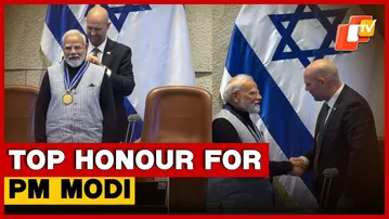 PM Modi Awarded Knesset’s Highest Medal; Rare Leader To Receive Top Awards From Israel & Palestine