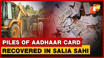 Thousands Of Aadhaar Cards Recovered During Eviction Drive In Salia Sahi